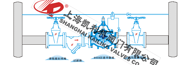 800X壓差旁通平衡閥安裝示意圖
